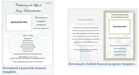 We did not find results for: Our Favorite (Actually!) Free Funeral Program Templates ...