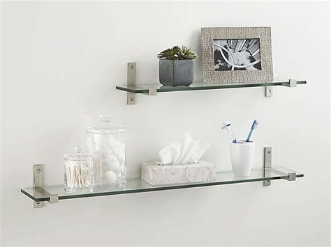 40 The Best Bathroom Glass Shelves Design Ideas Floating Glass