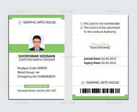 12 The Best Student Id Card Template Html Download By Student Id Card
