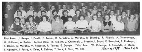 Class Of 1952 Class Pictures