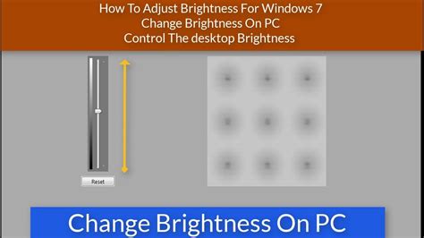 Drag the brightness slider to adjust the screen brightness. How To Adjust Brightness For Windows 7 On The Desktop ...