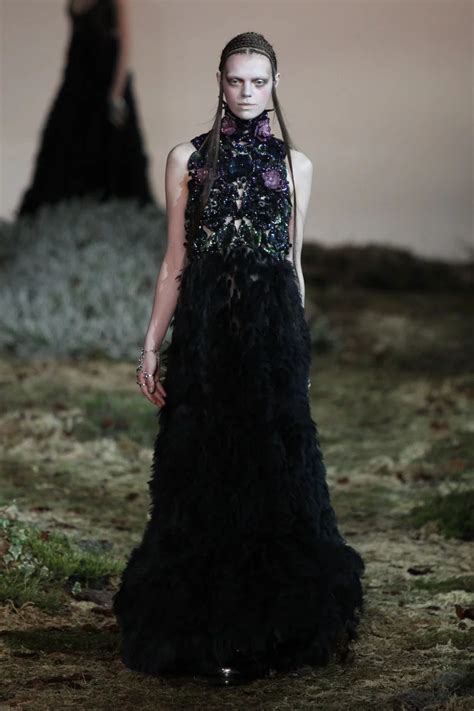15 Of Sarah Burtons Most Extraordinary Alexander McQueen Catwalk Gowns