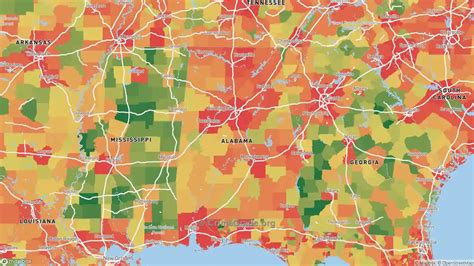 Alabama Violent Crime Rates And Maps