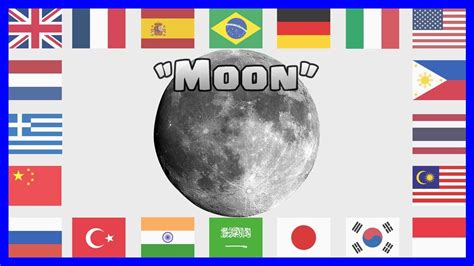 Moon In Different Languages Youtube
