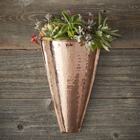 Copper Wall Planter Best Hanging Plant Holders Popsugar Home Photo