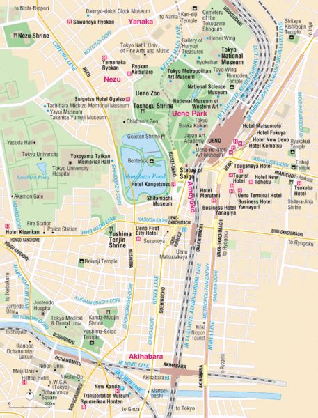 Ueno Park Area Tourist Map Ueno Park • Mappery