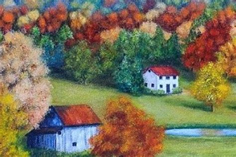 Autumn Landscape Oil Painting Country Autumn 24 X 30 Etsy