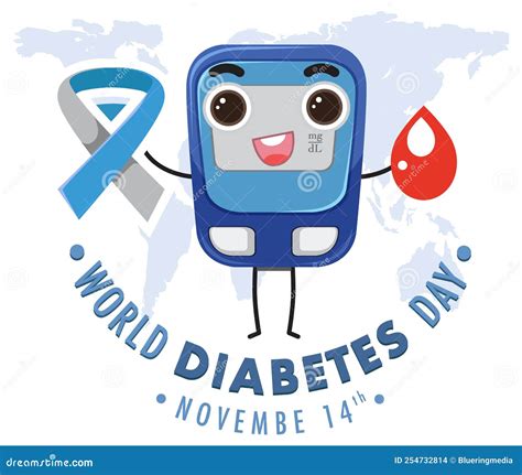 World Diabetes Day Logo Design Stock Vector Illustration Of Graphic