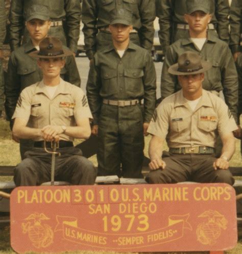 Drill Instructor Photos 1973mcrd San Diegoplatoon 3010drill