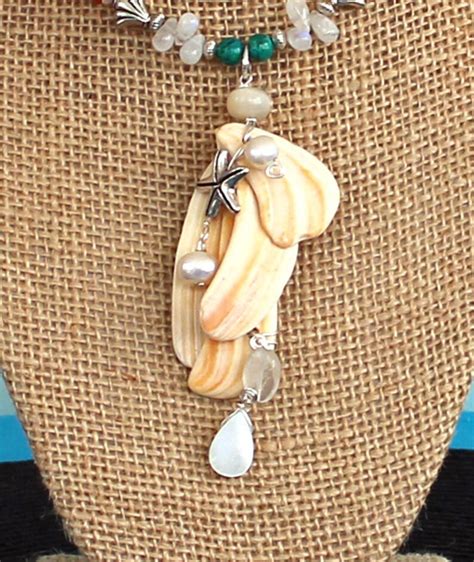 Seashell Jewelry Beach Jewelry Wearable Art Jewelry Beach Etsy