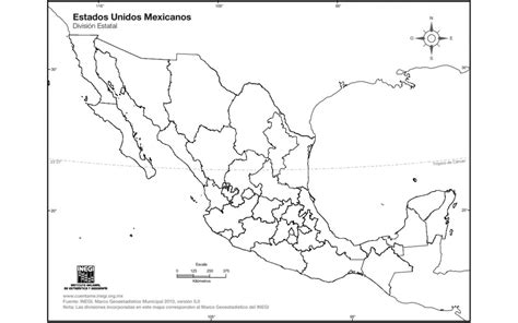 Mapa República Mexicana Mapas De México Para Descargar E Imprimir