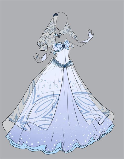 More images for how to draw cute anime dresses » wedding dress | Dress sketches, Fashion design sketches ...