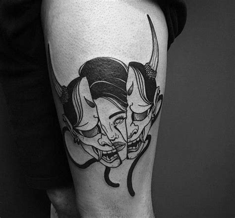 250 hannya mask tattoo designs with meaning 2020 japanese oni demon hannya mask tattoo