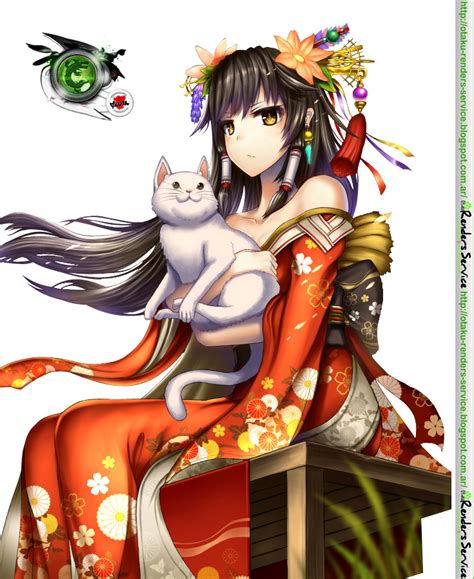 Gia Kimono Girl Mega Cute Render Ors Anime Renders