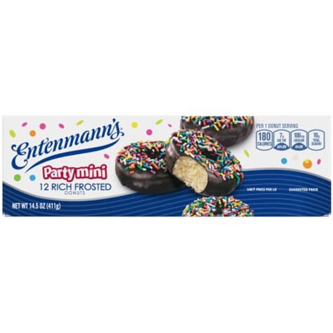 Entenmanns Party Mini Rich Frosted Donuts 14 Oz Ralphs