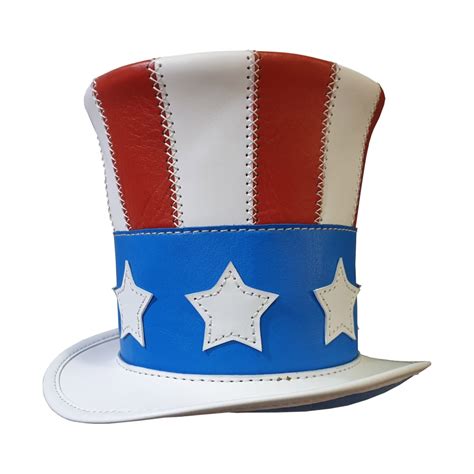 Uncle Sam Leather Top Hat By Walletsnhats4u Hats On