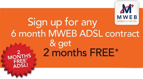 Mweb Adsl ‘2 Months Free Promotion Launched