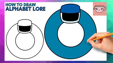 How To Draw Alphabet Lore Lowercase Letter O Cute Easy Step By Step