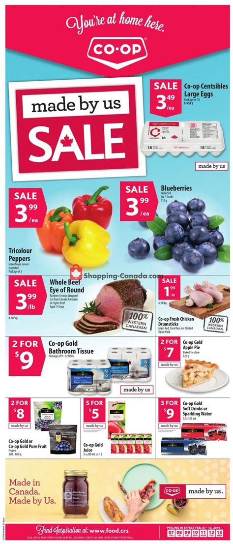 Co Op Canada Flyer Food Made By Us Sale West February 7