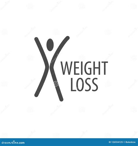 Weight Loss Logo Stock Vector Illustration Of Figure 126554125