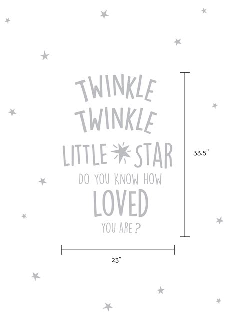 Twinkle Twinkle Little Star Wall Decal Simple Shapes