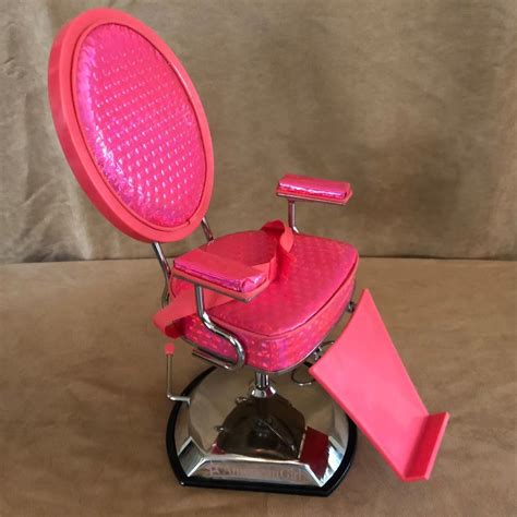 American Girl Doll Light Pink Styling Salon Chair Retired Beauty Shop Furniture Americangirl