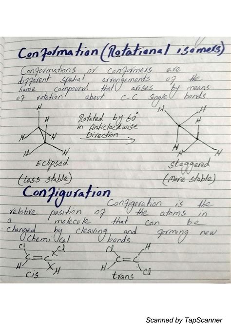 solution differentiate conformation and configuration racemic mixture and meso compound