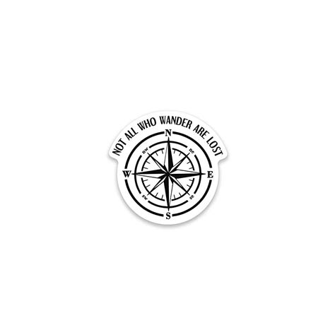 Buy Not All Who Wander Are Lost Compass Vinyl Decal Sticker Car Truck