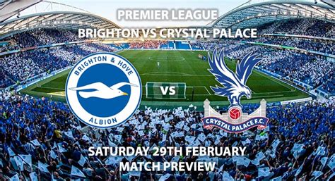 Read about crystal palace v brighton in the premier league 2019/20 season, including lineups, stats and live blogs, on the official website of the premier league. Brighton vs Crystal Palace - Match Preview | Betalyst.com