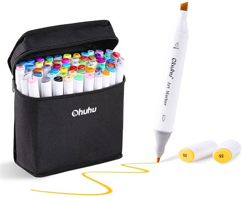 Ohuhu Fine Chisel Dual Tipped Art Markers Set Of 80 Hadafy