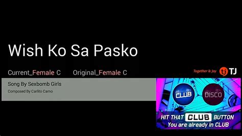 Wish Ko Sa Pasko Sexbomb Girls Karaoke Hd Youtube