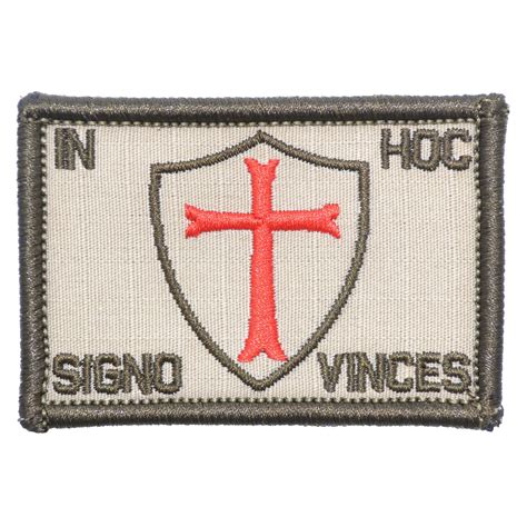 In Hoc Signo Vinces Templar 2x3 Patch