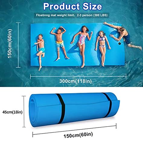 Pool Floating Water Mat Foam Water Floating Pad Lily Pad 10 X 5 Ft With