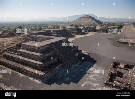 Plaza Of The Moon And The Pyramid Of The Sun In Teotihuacan Mexico