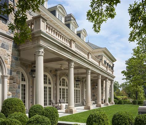 Georgian Style Stone Mansion Recreates Old World Grandeur