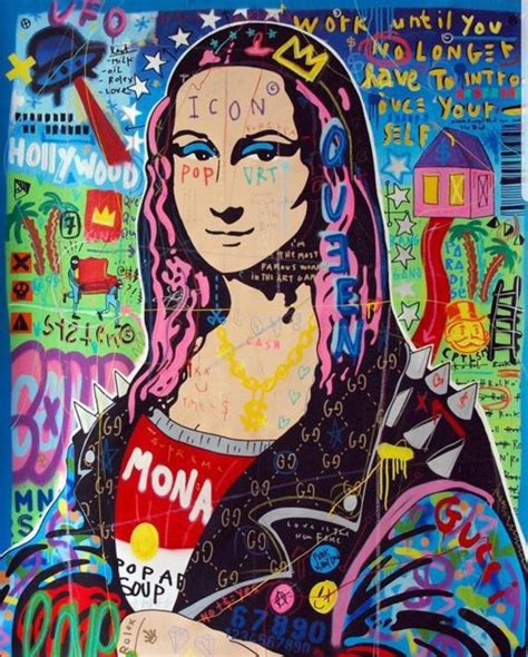 Download Mona Lisa Modern Graffiti Art Wallpaper