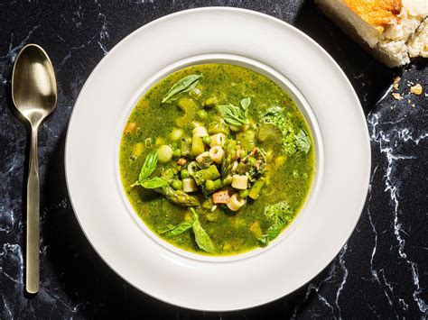 Minestrone Verde Recipe Showcase Springs Best Vegetables In This Soup