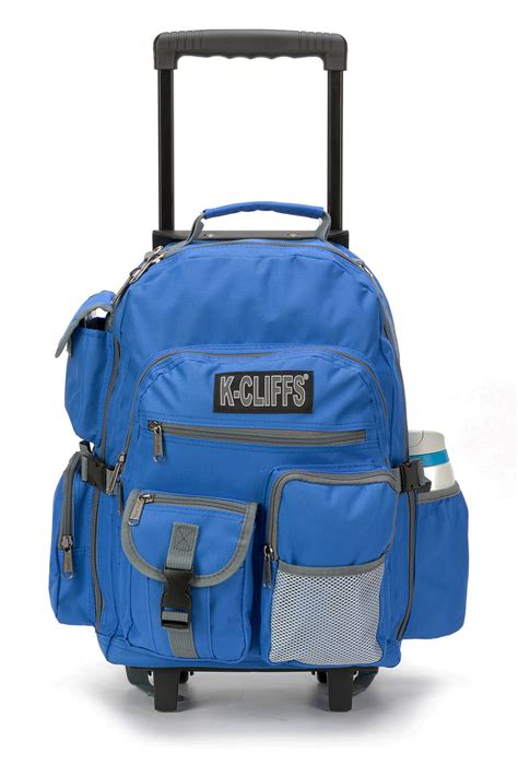 K Cliffs K Cliffs Heavy Duty Rolling Backpack For School In Royal
