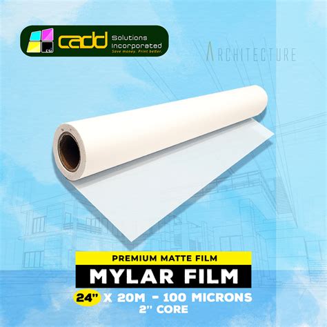 Mylar Film Paper A2 Size 24 Inches X 20 Meters 100 Microns 004 Mm