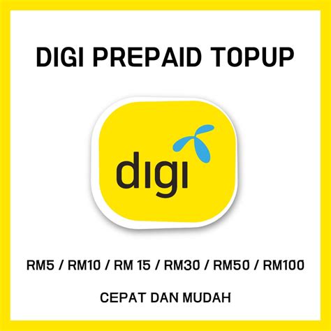 Digi Prepaid Instant Reloadtopup Direct Top Up Shopee Malaysia