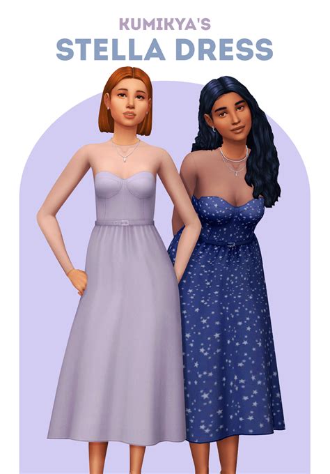 Sims 4 Stella Dress The Sims Book