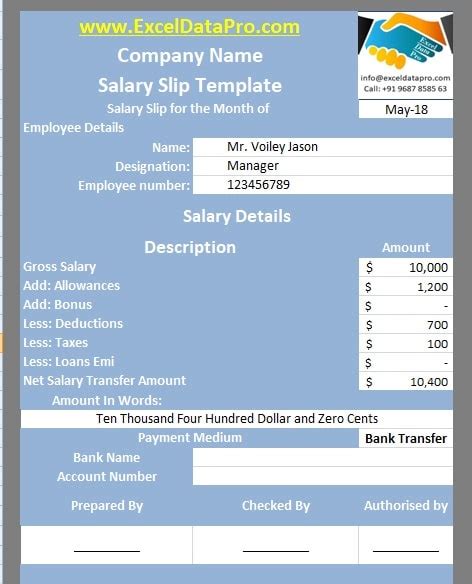 9 Ready To Use Salary Slip Excel Templates Exceldatap