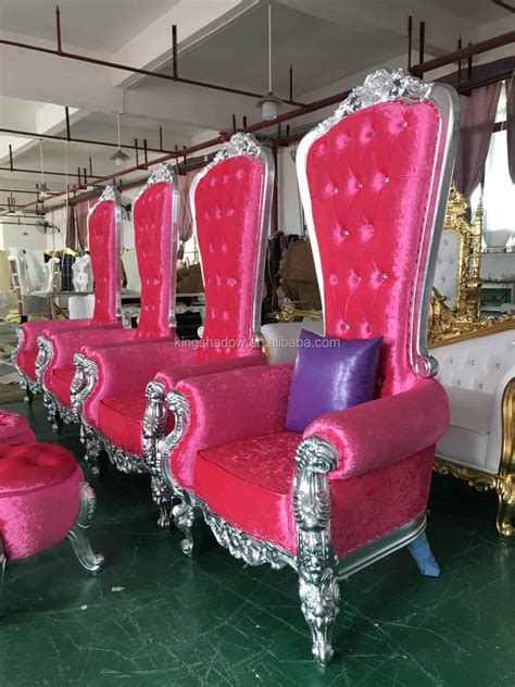 King Throne Pedicure Chair Pink Color Set Royal Throne Chairs Buy