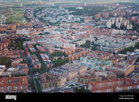 Aerial View Madrid Spain Stock Photo Alamy