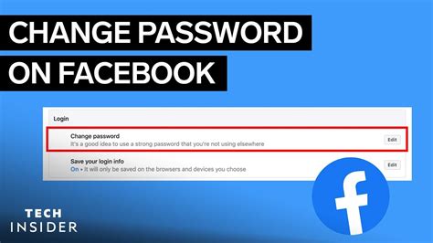 How To Change Facebook Password Youtube