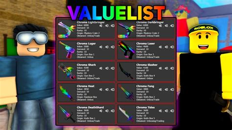Mm2 Godly Values List 2021 Roblox Values List