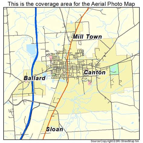 Aerial Photography Map Of Canton Ms Mississippi