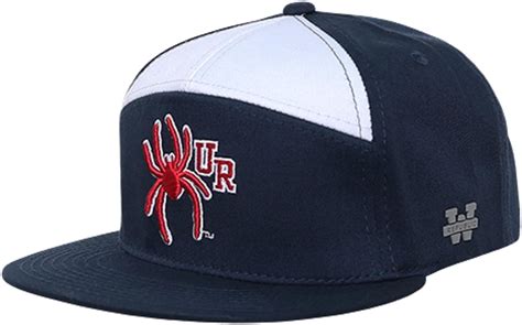 University Of Richmond Urich Spiders Ncaa 7 Panel Flat Bill Snapback Baseball Cap Hat Navy Blue