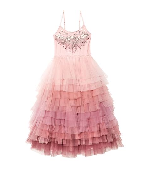 Tutu Du Monde Pink Sequin Embellished Jewel Flower Dress 2 12 Years