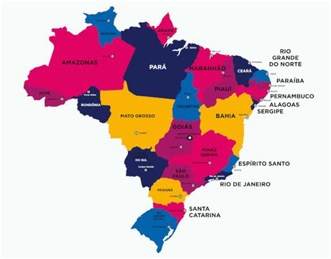 Top mapa do brasil estados e regiões